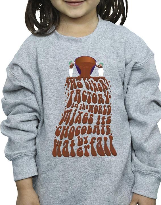 Actual product image Willy Wonka & the Chocolate Factory Girls Chocolate Waterfall Sweatshirt (152, 158)