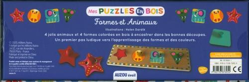 Image du produit Mes puzzles en bois / formes et animaux (4 pièces)