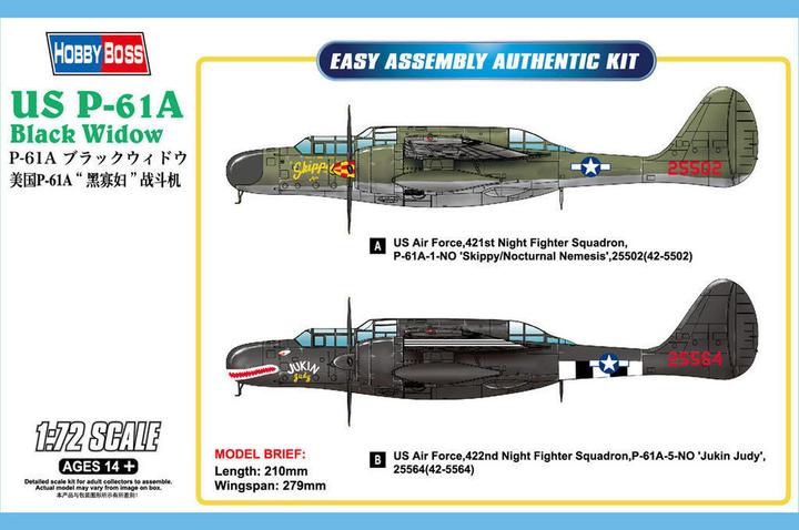Image du produit Hobby Boss US P-61A Black Widow