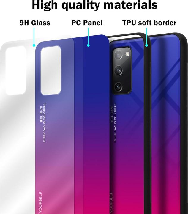 Produktbild Cadorabo TPU 2 Farben Glas Cover (Samsung Galaxy S20 FE)