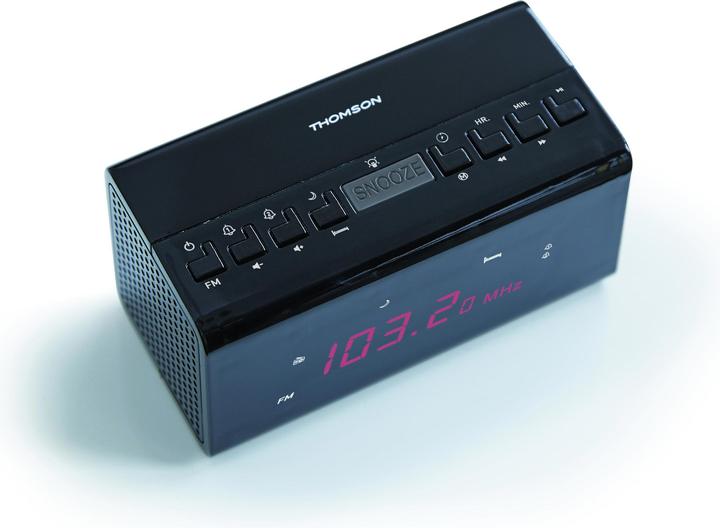 Actual product image Thomson CR50 - Clock - FM - Black - AAA - AC - Battery/Accumulator - 130 mm