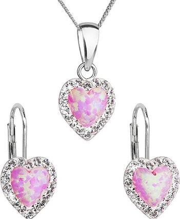 Image du produit Evolution Group Jewelry heart set 39161.1 & light rose s.opal