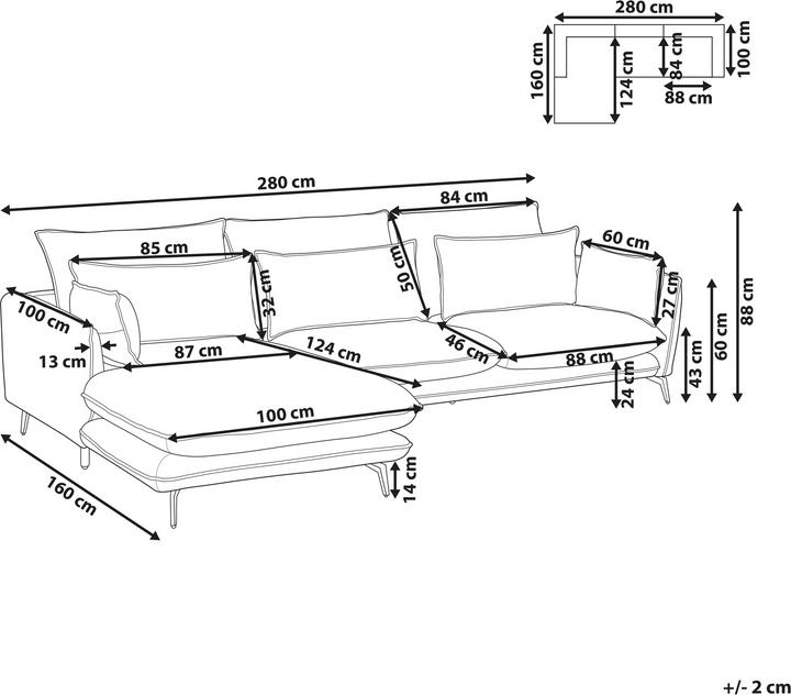 Actual product image Beliani Gallo (Corner sofa)