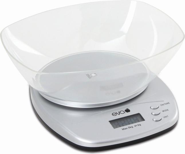 Eva- Kochen und Haushalt Eva Digitale Küchenwaage mit Schale 5kg2g