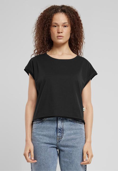 Actual product image Urban Classics Ladies Organic Open Edge Tee - 126809 (5XL)