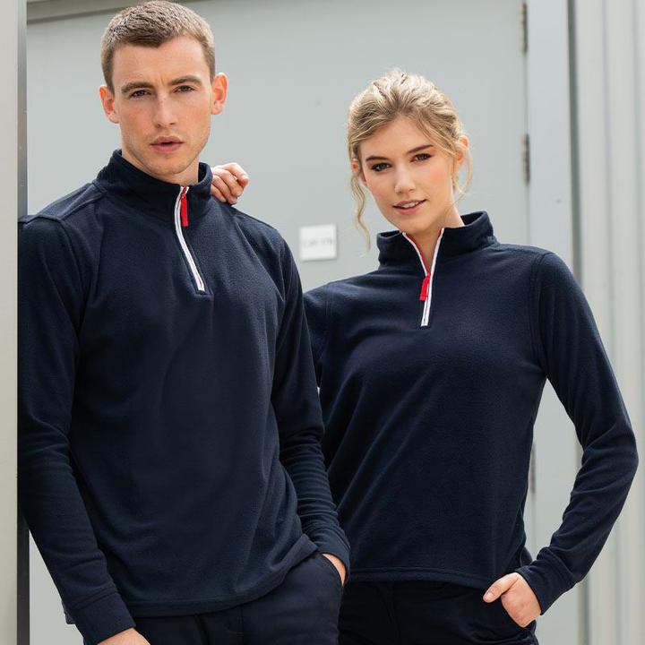 Actual product image Finden & Hales Fleece top with zip at the collar long sleeves (XS)