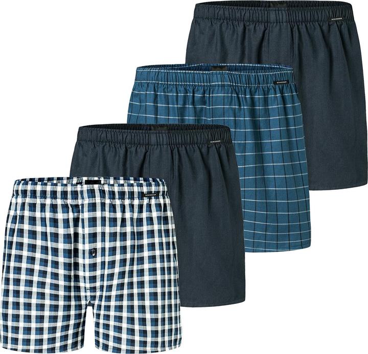Immagine prodotto Schiesser 4er Pack Web Boxershorts (4, S, confezione da 4)