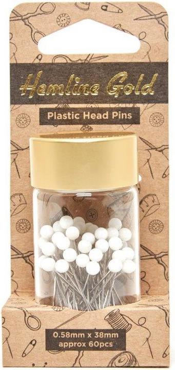 Produktbild Hemline Gold Perlkopfstecknadeln