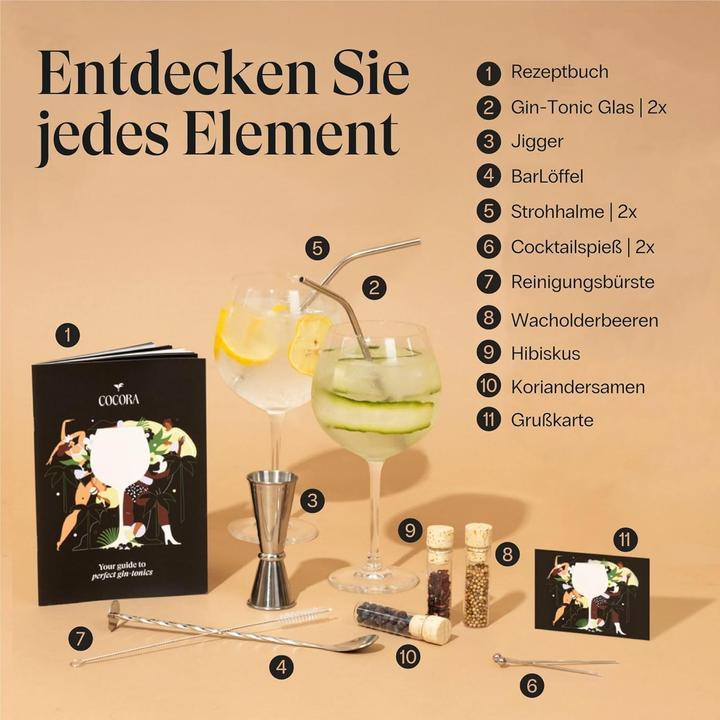 Produktbild Cocora Gin Tonic Cocktail Set