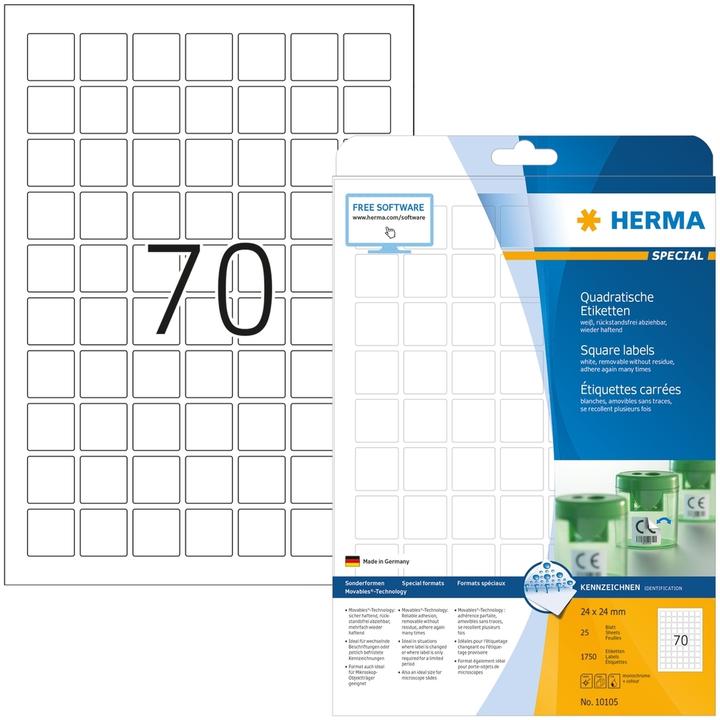 Actual product image HERMA A4 removable labels