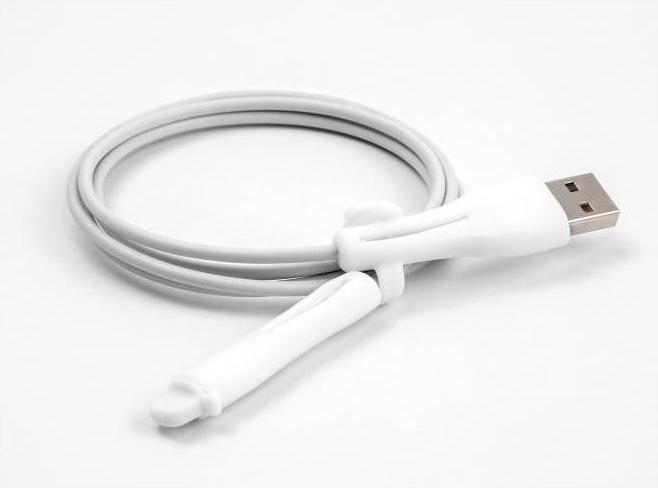Produktbild Delock Staubschutz für USB Typ-A Stecker und Apple Lightning™ Stecker Set 2 Stück weiss (Kabeltrommel)