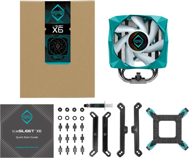 Actual product image Iceberg Thermal IceSLEET X5 - RGB - AM4/Intel (159 mm)
