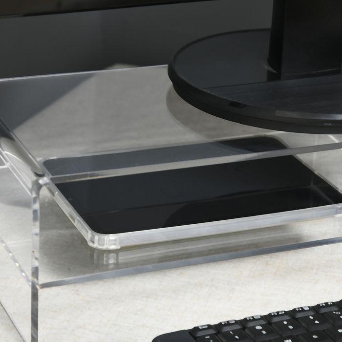 Produktbild Swisshandel24 Monitorständer Bildschirmerhöhung mit Staufach, Monitorerhöhung für Monitore bis 24 Zoll, PC, Laptop