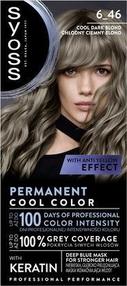 Syoss Permanent Cool Color farba do włosów 6-46 Chłodny Ceimny Blond (6-46 Chłodny Ceimny Blond)
