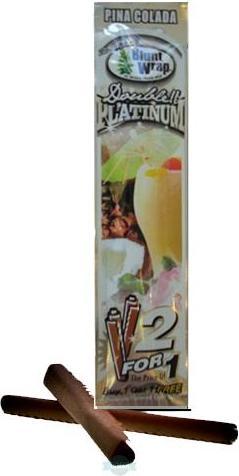 Blunt Wraps Double Platinum Pina Colada 2 in 1