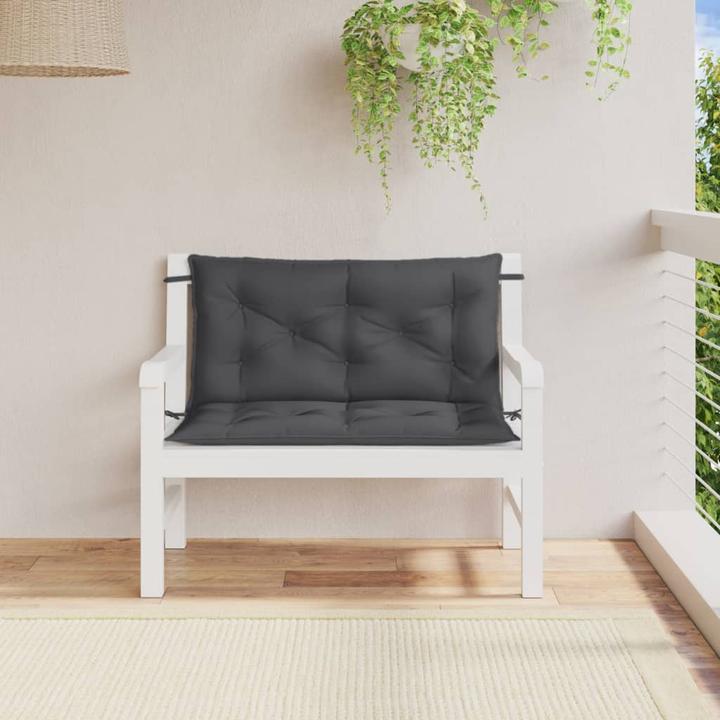Immagine prodotto VidaXL Cuscini per panca da giardino 2 pezzi in tessuto (100 x 50 x 7 cm)