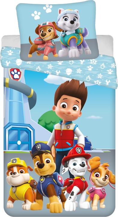 Actual product image Tinisu Paw Patrol children's bed linen - soft cotton 140x200 cm pillow and duvet