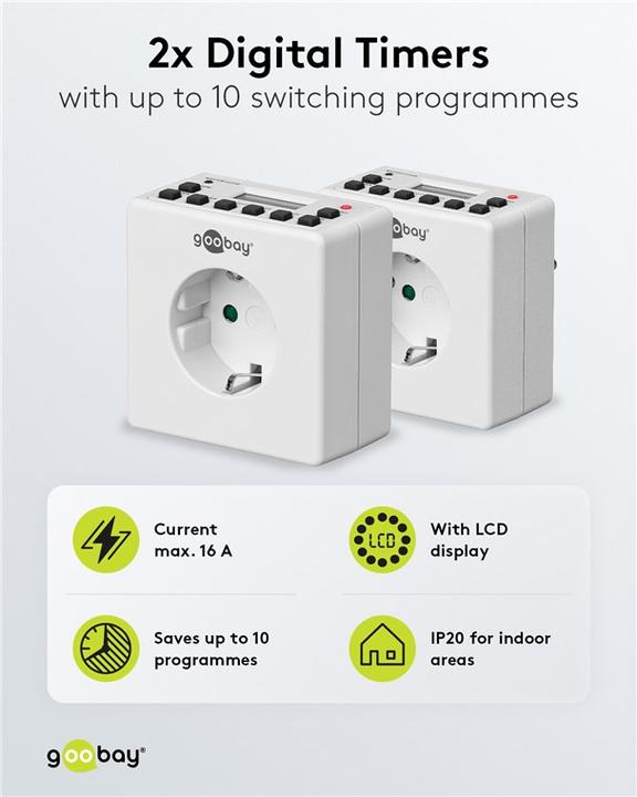 Actual product image Goobay timer