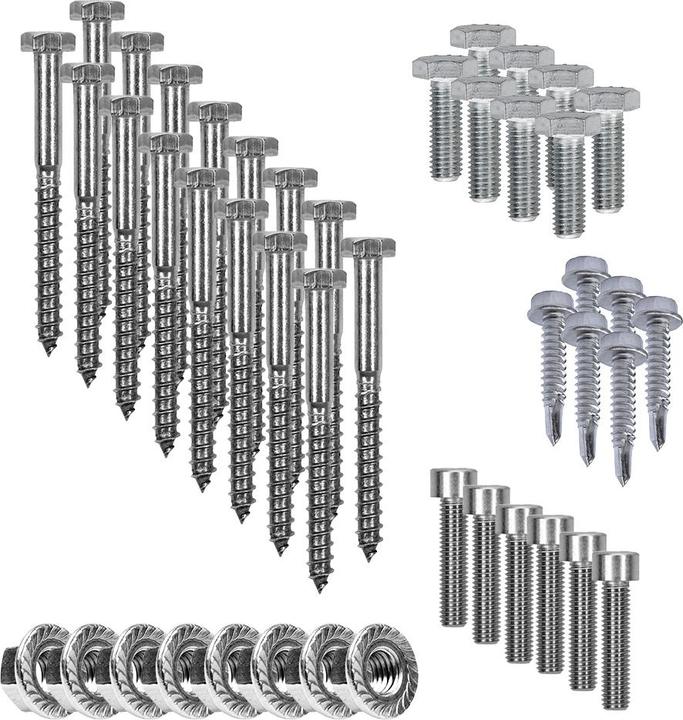 Immagine prodotto Offgridtec Kit di fissaggio con ganci per tetto, regolabile in 3 direzioni (per tegole) per il montaggio su