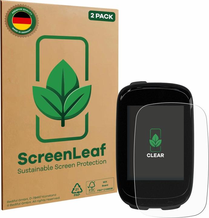 Produktbild ScreenLeaf Schutzfolie nachhaltiger Displayschutz Display Schutz Folie Klar Transparent