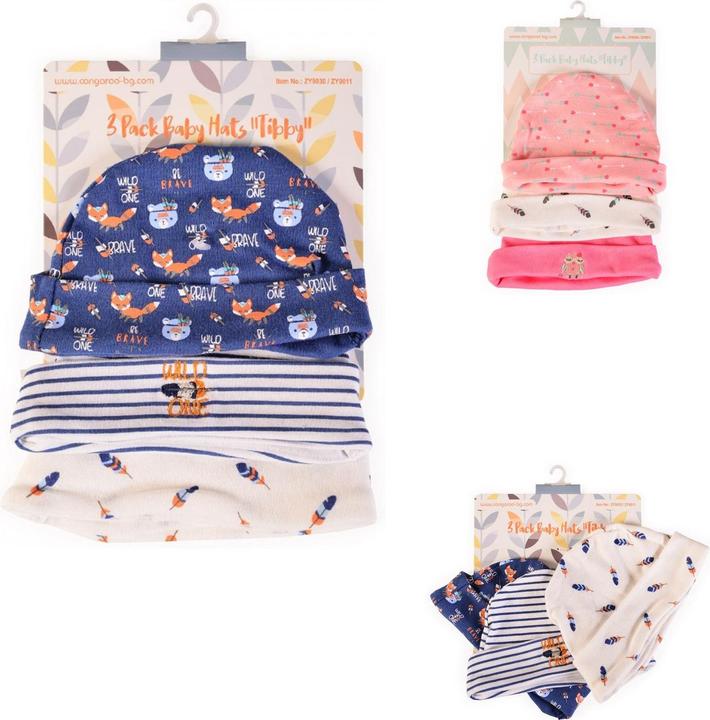 Image du produit Cangaroo bonnet de bébé Tibby set de 3 (46)
