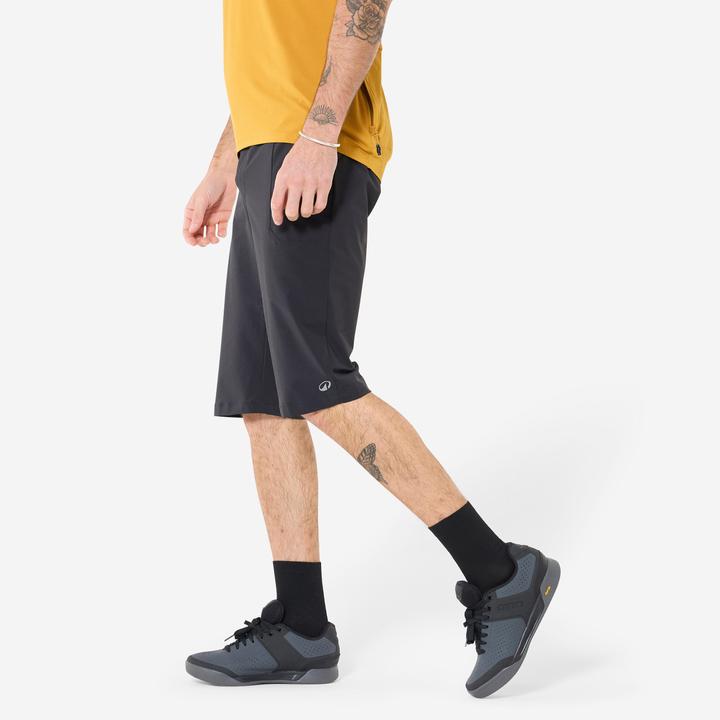 Rockrider Velohose kurz atmungsaktiv Unisex schwarz
