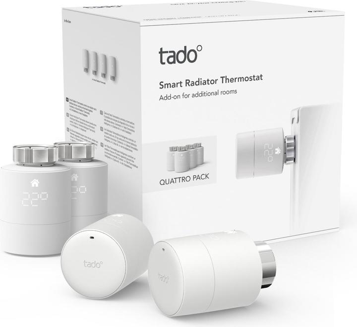 Actual product image tado° Smart radiator thermostat - Quattro Pack