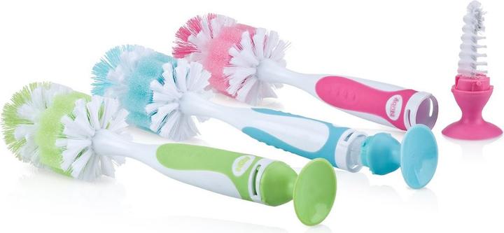 Produktbild Nuby Flaschen- und Saugerbürste mit Saugfuss