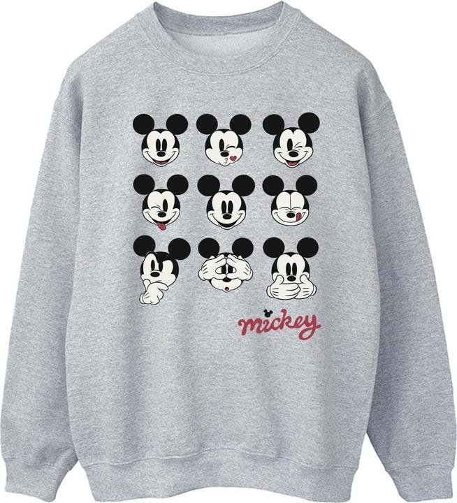 Disney Mickey Mouse Many Faces Sweatshirt (L)