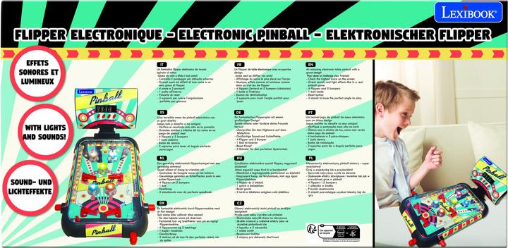 Image du produit Lexibook Flipper électronique avec effets sonores et lumineux (Anglais, Allemand, Français, Italien)
