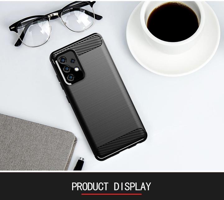 Image du produit Cadorabo TPU Ultra Slim carbon edelstahl Combi Cover (Samsung Galaxy A52 5G)