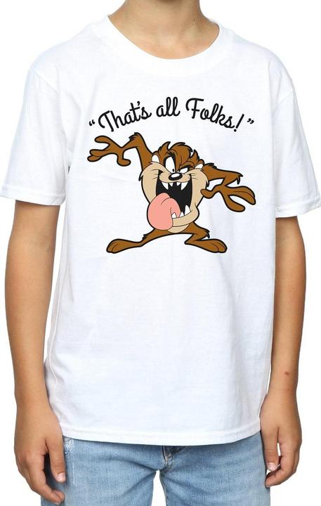 Immagine prodotto Looney Tunes Taz That's All Folks Maglietta Ragazzi (128)