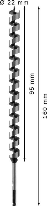 Actual product image Bosch Professional Zubehör PRO Wood Holzschlangenbohrer (10 mm)