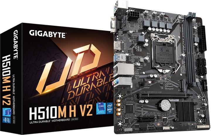 Image du produit Gigabyte MB H V2 H510,S1200,mATX,Intel (LGA 1200, Intel H470, mATX)