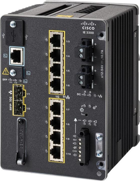 Actual product image Cisco CAT IE3300 WITH 8 GE COPPER AND (10 Ports)