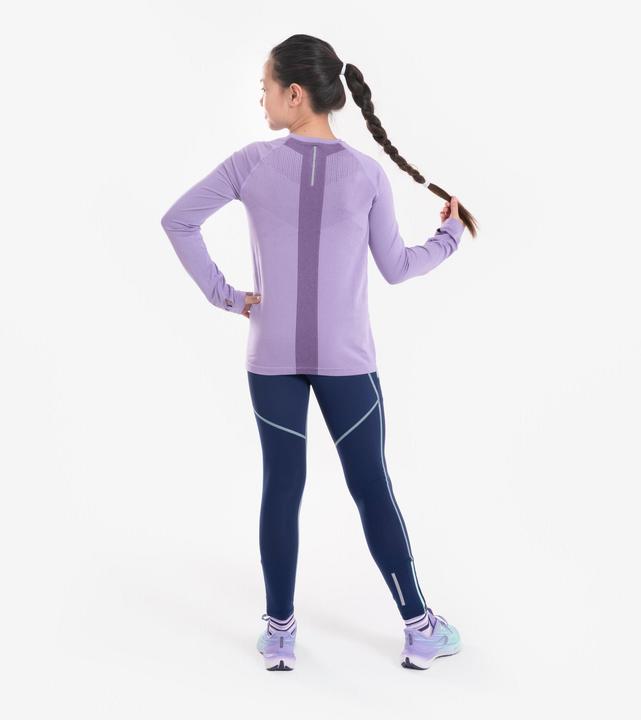 Produktbild Kiprun Lauftights lang Kinder Reissverschluss - Dry+ 900 dunkelblau/grün (6, 7, 8)
