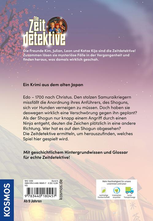 Produktbild Kosmos Die Zeitdetektive, 6, Die Rache des Ninjas (Deutsch, Fabian Lenk, Timo Grubing, 2025)