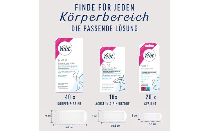 Energie-Label Veet Bikini & Achseln (16 x, 32 g)