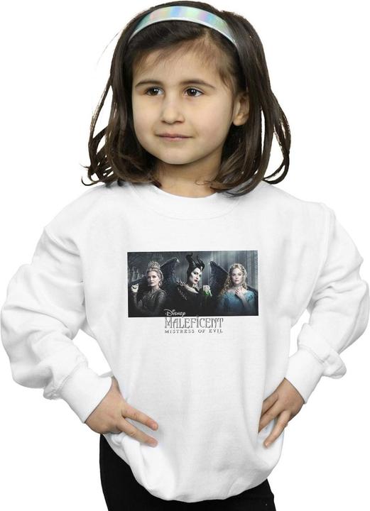 Actual product image Disney Girls Maleficent Mistress Of Evil Character Poster Sweatshirt (104)