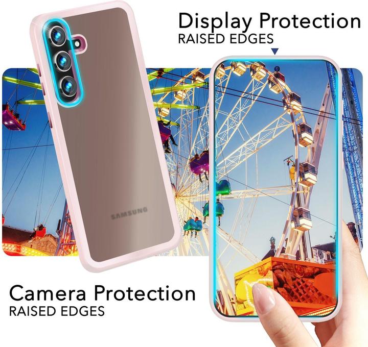 Immagine prodotto Nalia Copertura ibrida semitrasparente con cornice protettiva (Samsung Galaxy S24+)