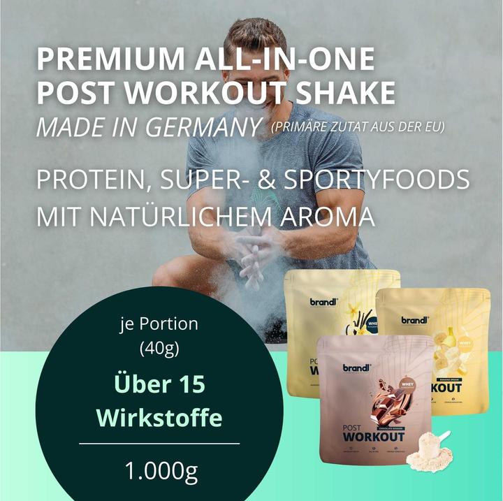 Produktbild Brandl-Nutrition Pulver Post Workout 2.0 Whey Vanille 1000 g (Vanilla, 1 Stk., 1000 g)