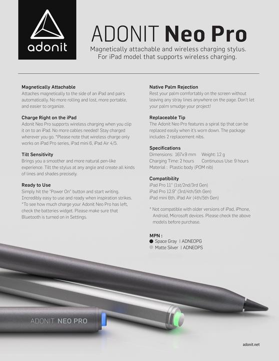 Actual product image Adonit Neo Pro