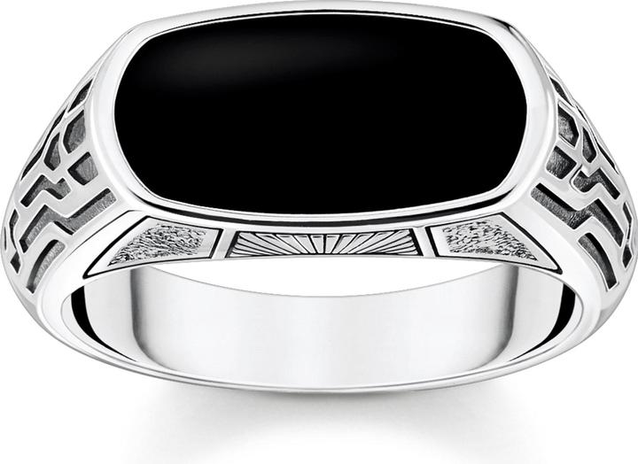 Produktbild Thomas Sabo Ring mit Schwarzem Onyx Silber (62, 925 Silber)