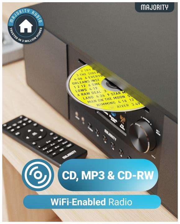 Actual product image Majority Quadriga (DAB+, VHF, FM, Bluetooth, Wi-Fi)