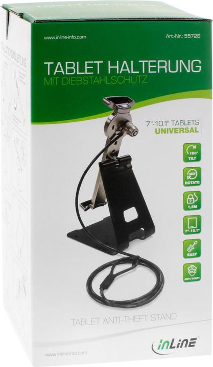 Actual product image InLine Tablet holder universal 10"-13" with safety lock 1
