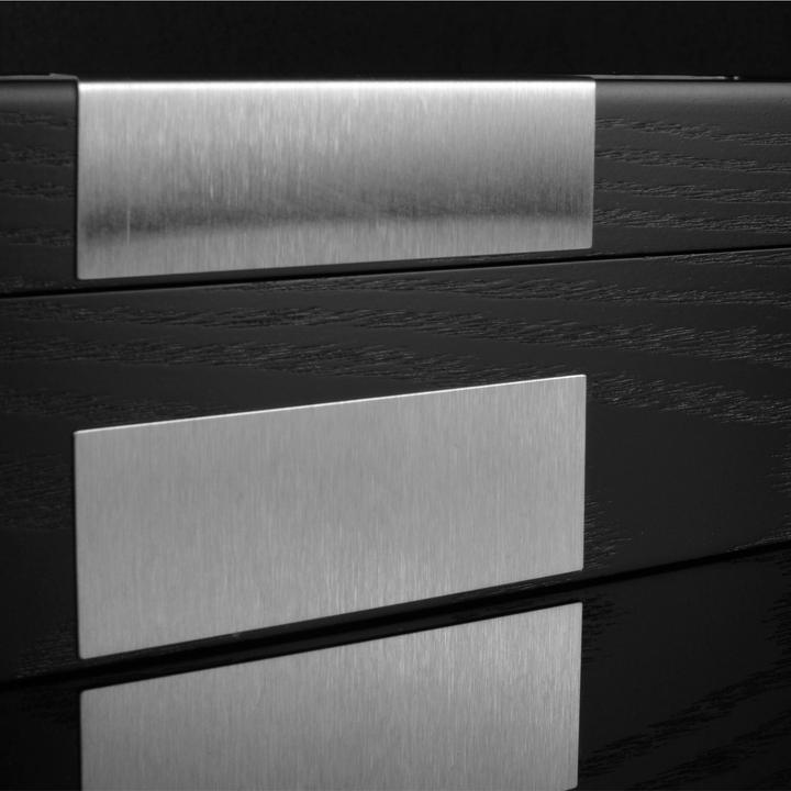 Produktbild Heisse & Söhne Uhrenbox Monteray 5 Esche - Schwarz Seidenmatt