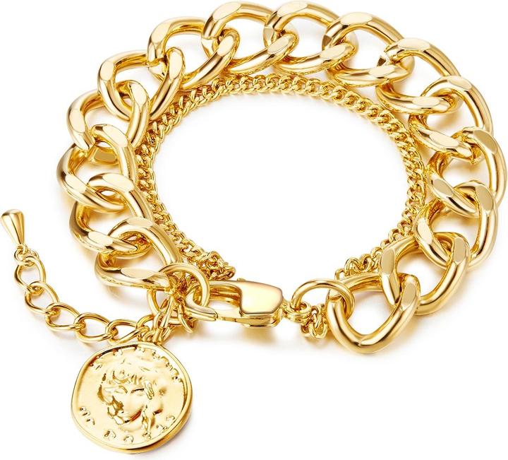Lulu & Jane Damen Metall-Legierung gelbgold - 29323 (18 cm, Metall-Legierung)