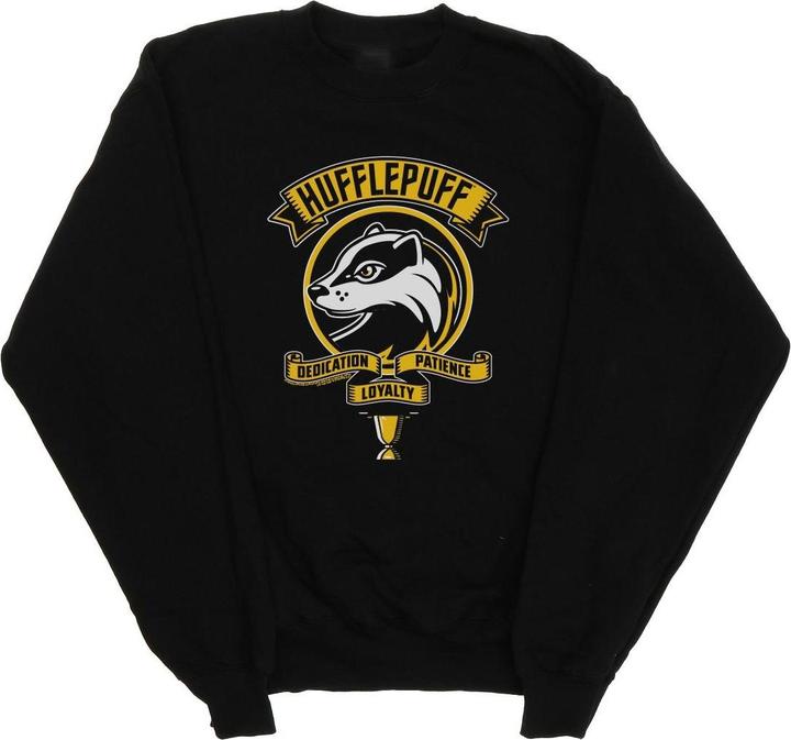 Actual product image Womens/Ladies Hufflepuff Toon Crest Sweatshirt (M)