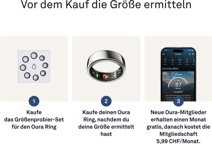 Produktbild Oura Ring Gen3 Horizon (10, Silver)
