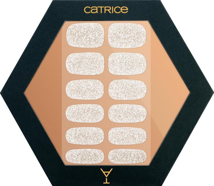 Actual product image Catrice Glitter Nailfoil About Tonight C01 Cheer The Year Silver (Artificial nails, C01)